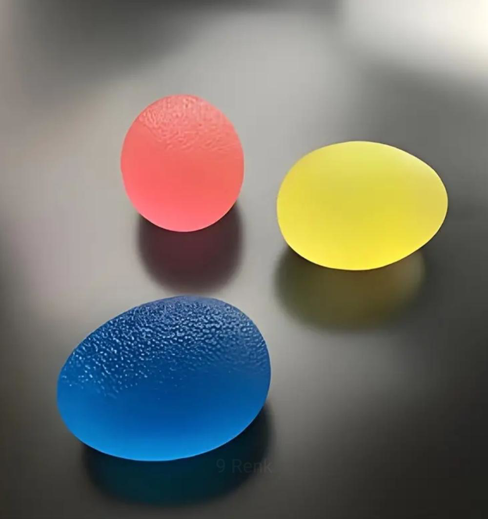 Ergonomik Silikon El Egzersiz Topu - Kas Güçlendirme ve Rahatlama