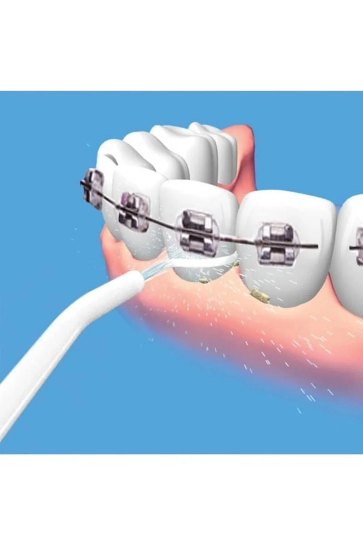 Ergonomik Tasarım Power Floss Mekanik Diş Ve Ağız Temizleme Aleti