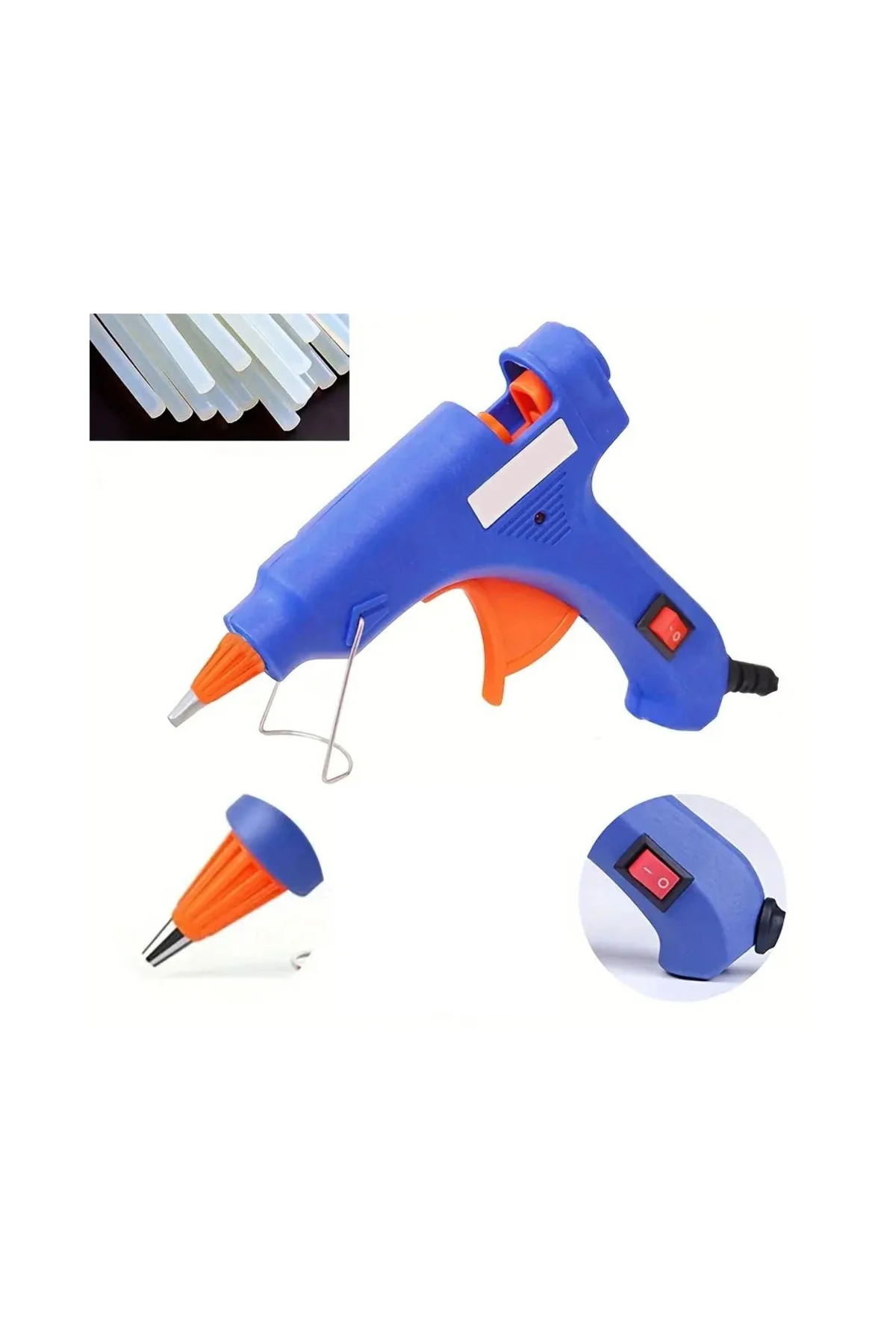 Ergonomik Tasarımlı Sıcak Silikon Tabancası Hediye Silikon Ile Ergonomik Tasarımlı Sıcak Silikon Tabancası Hediye Silikon Ile - Görsel 2
