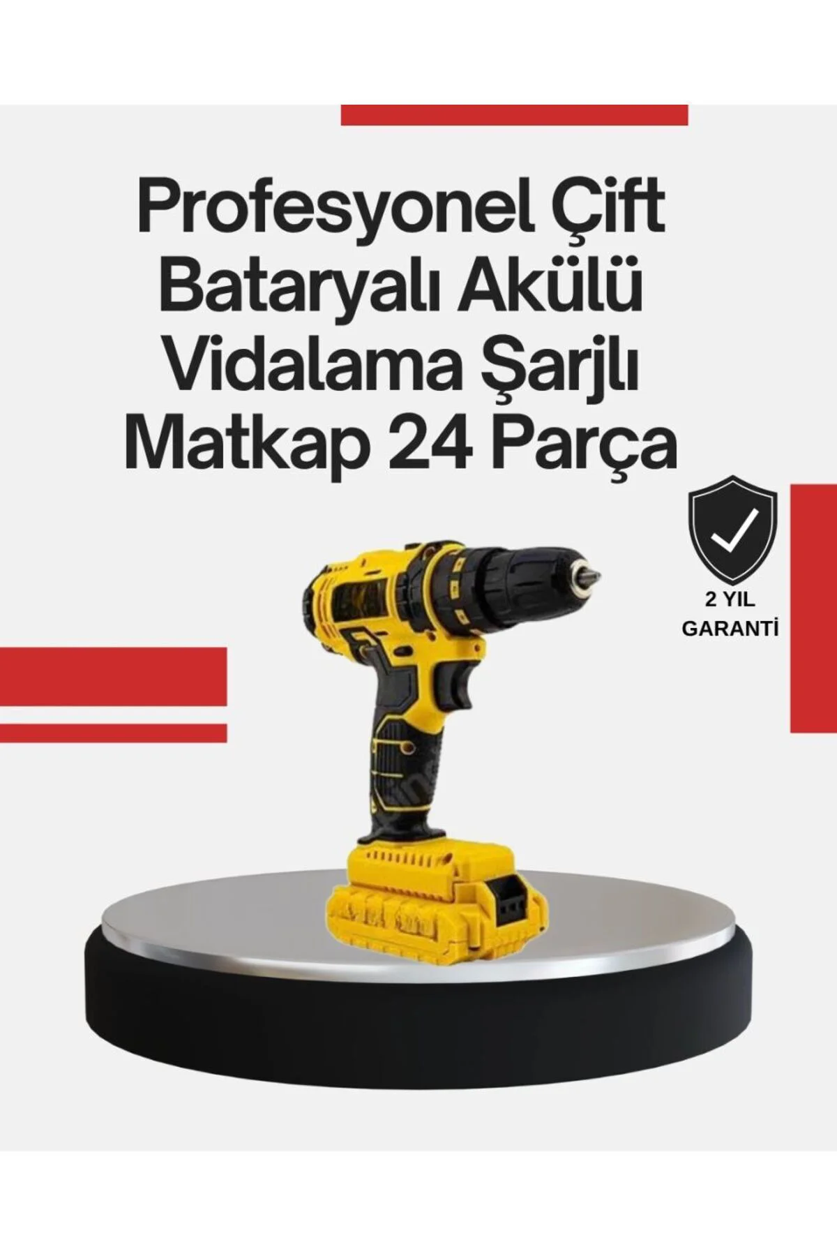 Ergonomik Tasarımlı 12v Matkap | 2 Vitesli, Led Aydınlatmalı Ve D