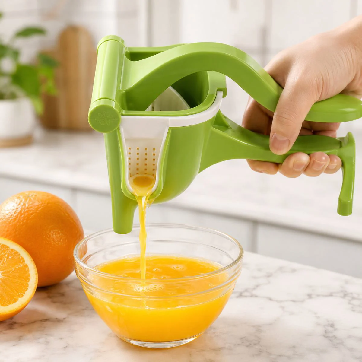 Ergonomik Tasarımlı El ile Meyve Sıkacağı - Pratik Mutfak Aleti