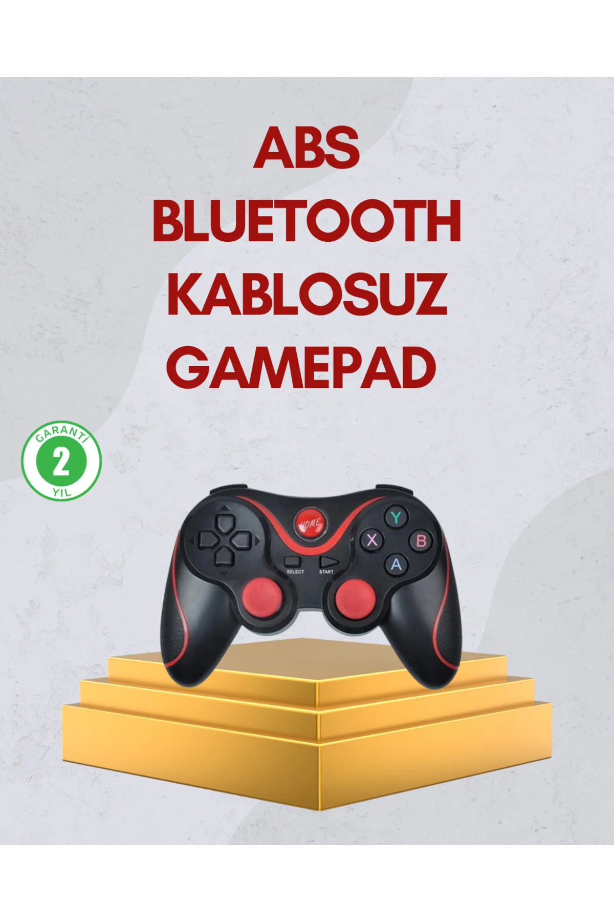 Ergonomik Tasarımlı Kablosuz Bluetooth Gamepad Titreşimli Ergonomik Tasarımlı Kablosuz Bluetooth Gamepad Titreşimli