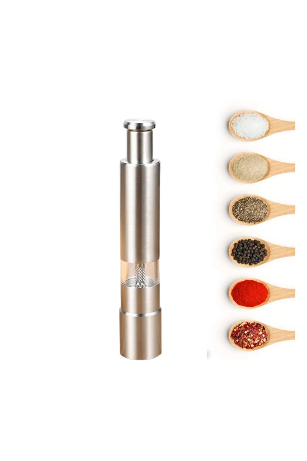 Ergonomik Tasarımlı, Nem Geçirmez Kapaklı Baharat Öğütücü