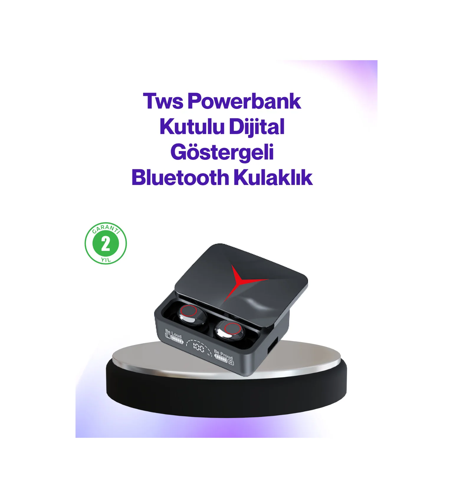Ergonomik Tasarımlı Kablosuz Bluetooth Kulaklık Yüksek Ses Perfor