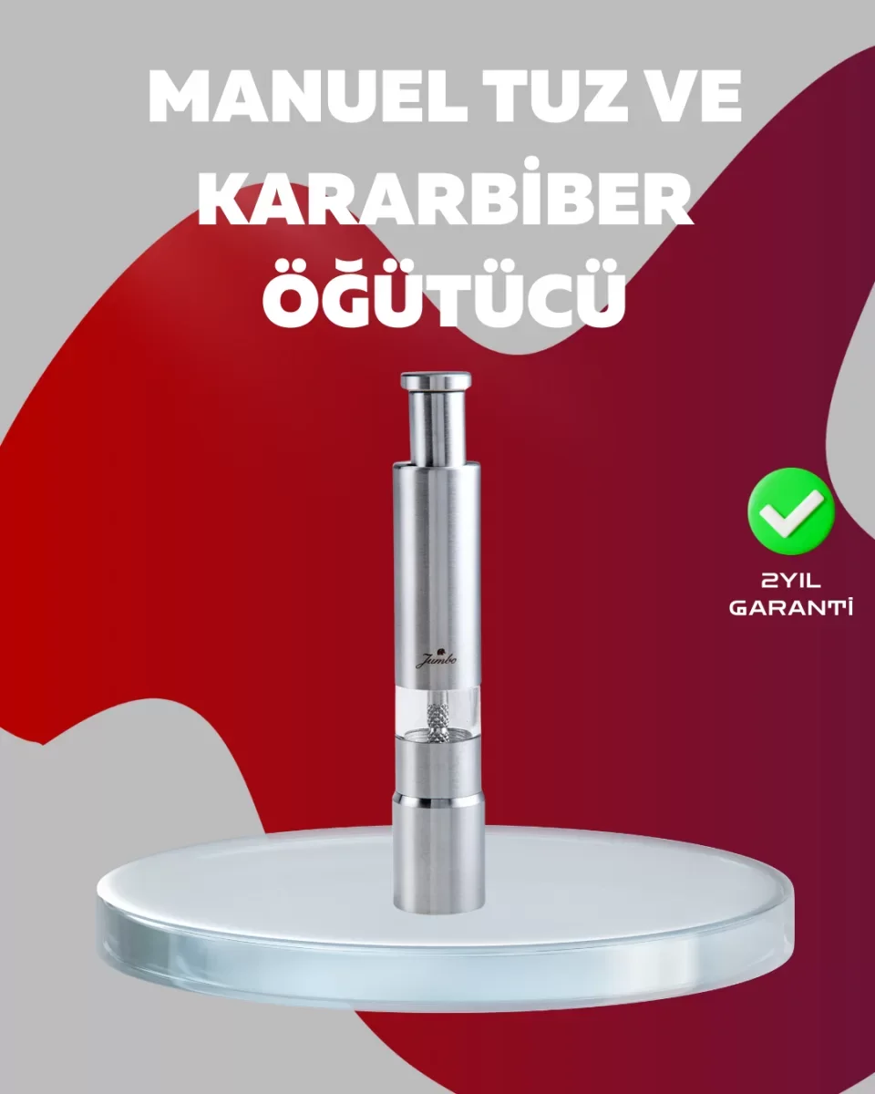 Ergonomik Tasarımlı, Nem Geçirmez Kapaklı Baharat Öğütücü - Lisin
