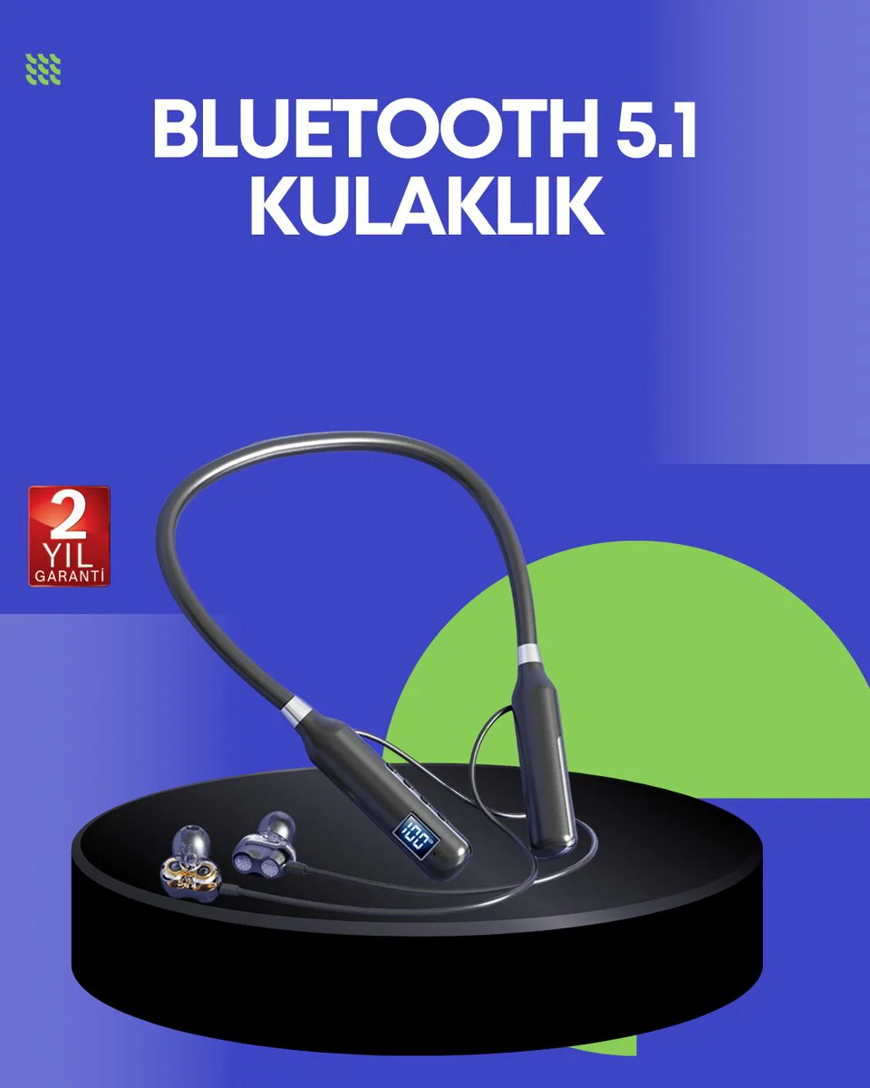 Ergonomik Tasarımlı IPX4 Suya Dayanıklı Bluetooth Kulaklık - Kablosuz ve Uzun Pil