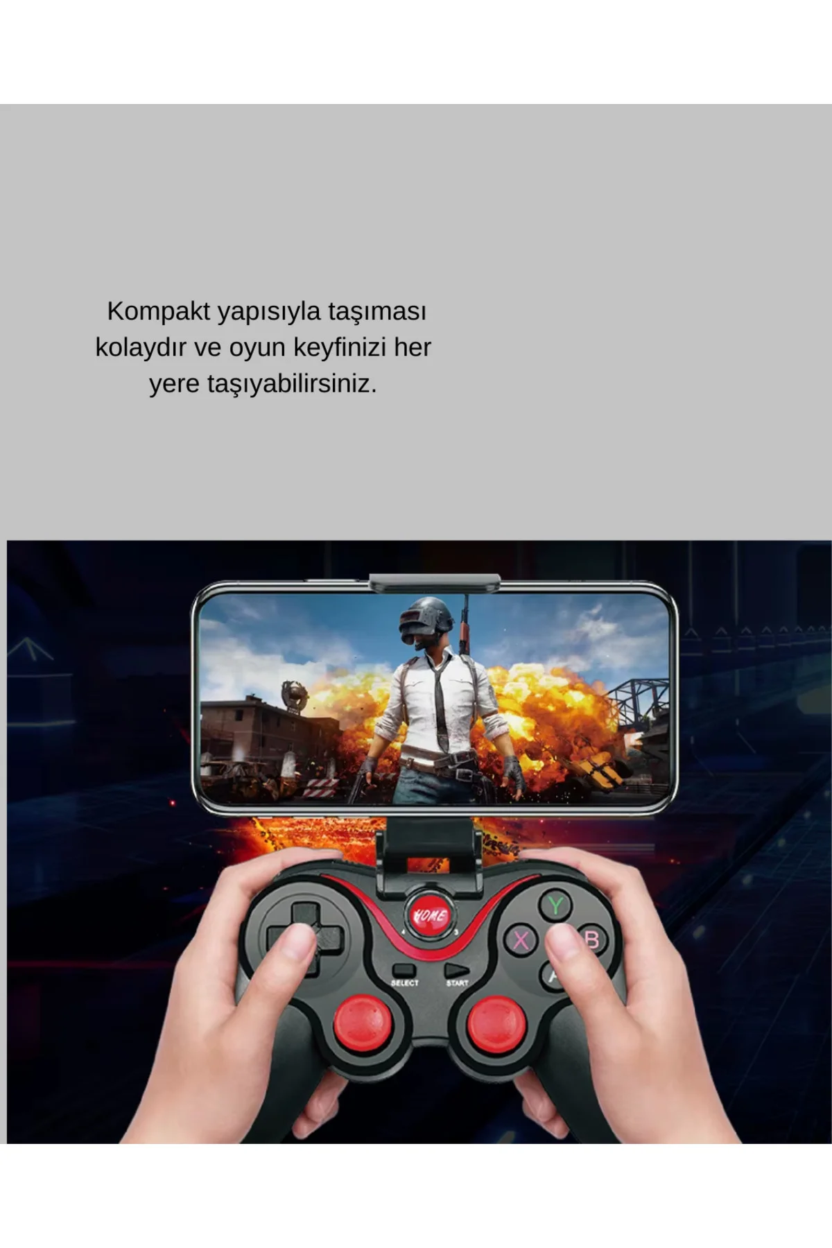 Ergonomik Tasarımlı Şarjlı Kablosuz Gamepad - Lisinya