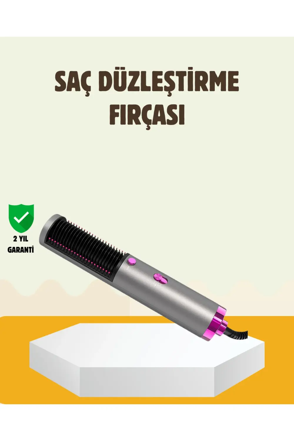 Ergonomik Tasarımlı Hafif ve Taşınabilir Sıcak Hava Fırçası