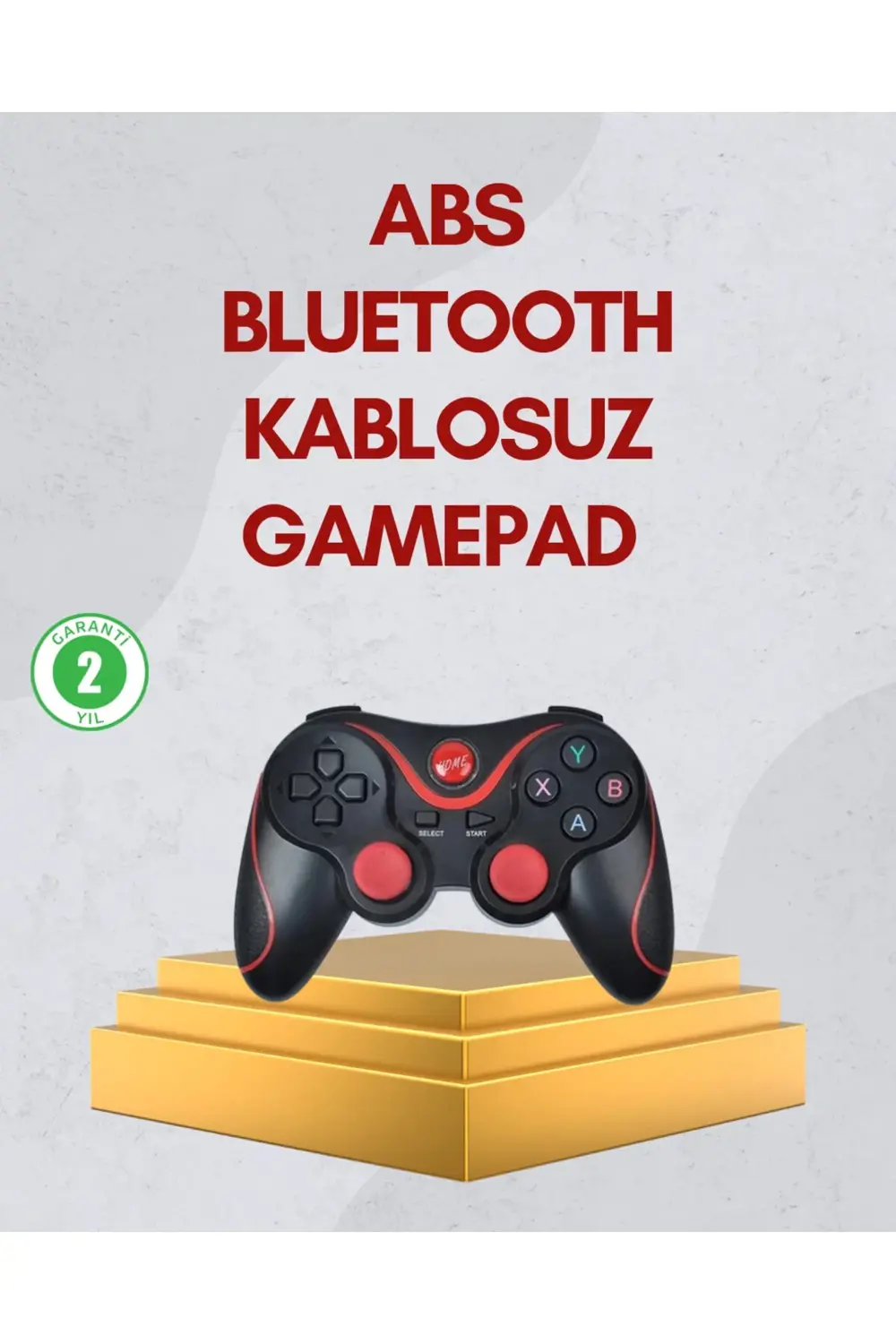 Ergonomik Tasarımlı Kablosuz Bluetooth Gamepad Titreşimli