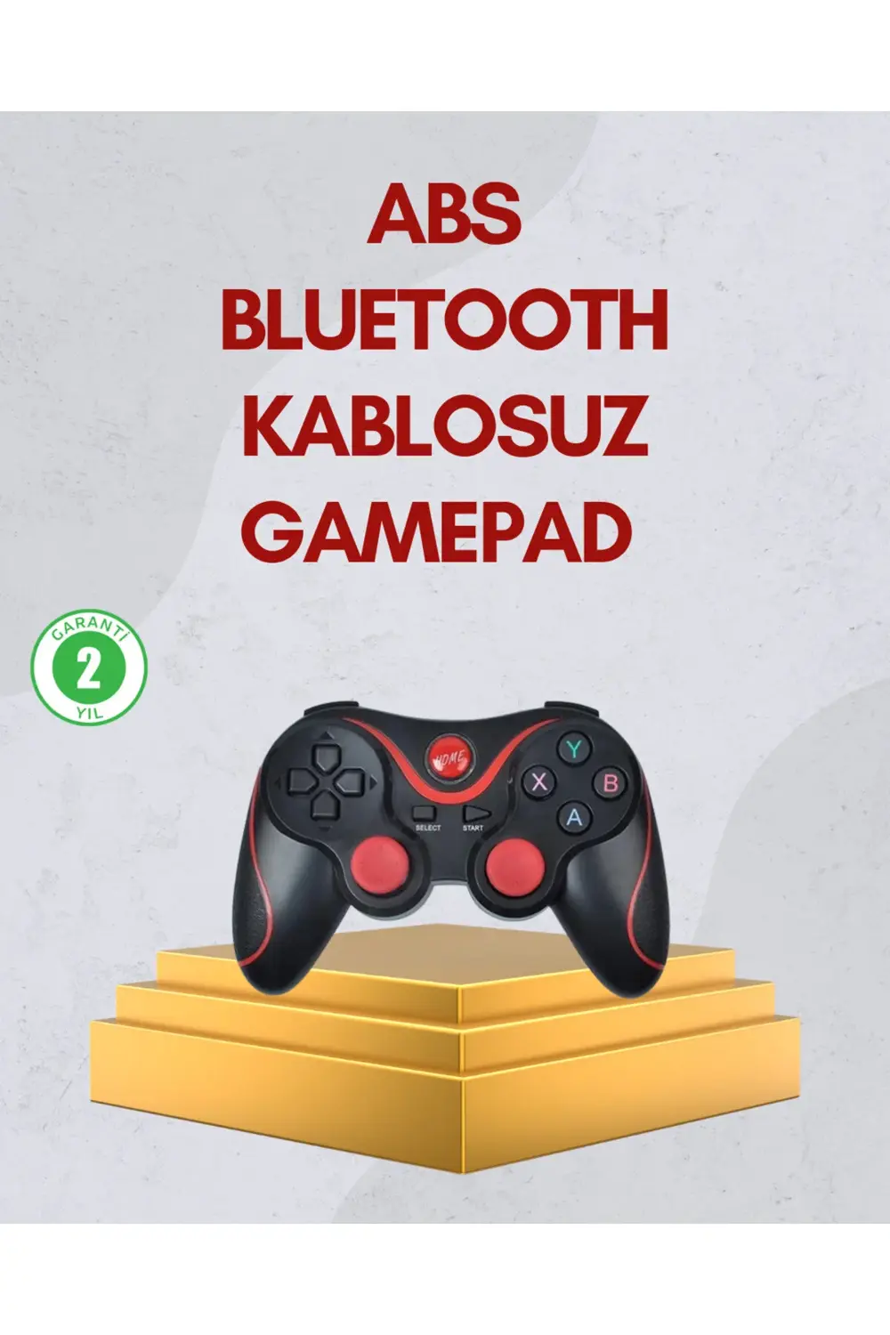 Ergonomik Tasarımlı Kablosuz Bluetooth Gamepad Titreşimli