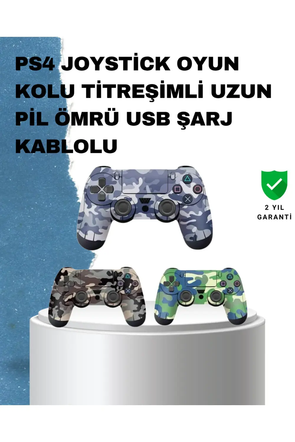 Ergonomik Tasarımlı Oyun Kolu – Hassas Tetikler ve Analog Stickle