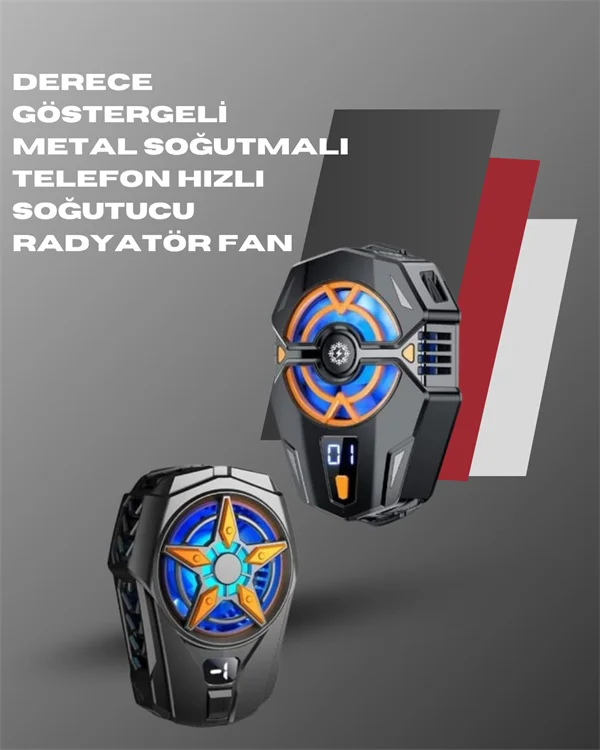 Ergonomik Telefon Soğutucu 2 Hız Ayarı, Hafif Ve Taşınabilir Diğe