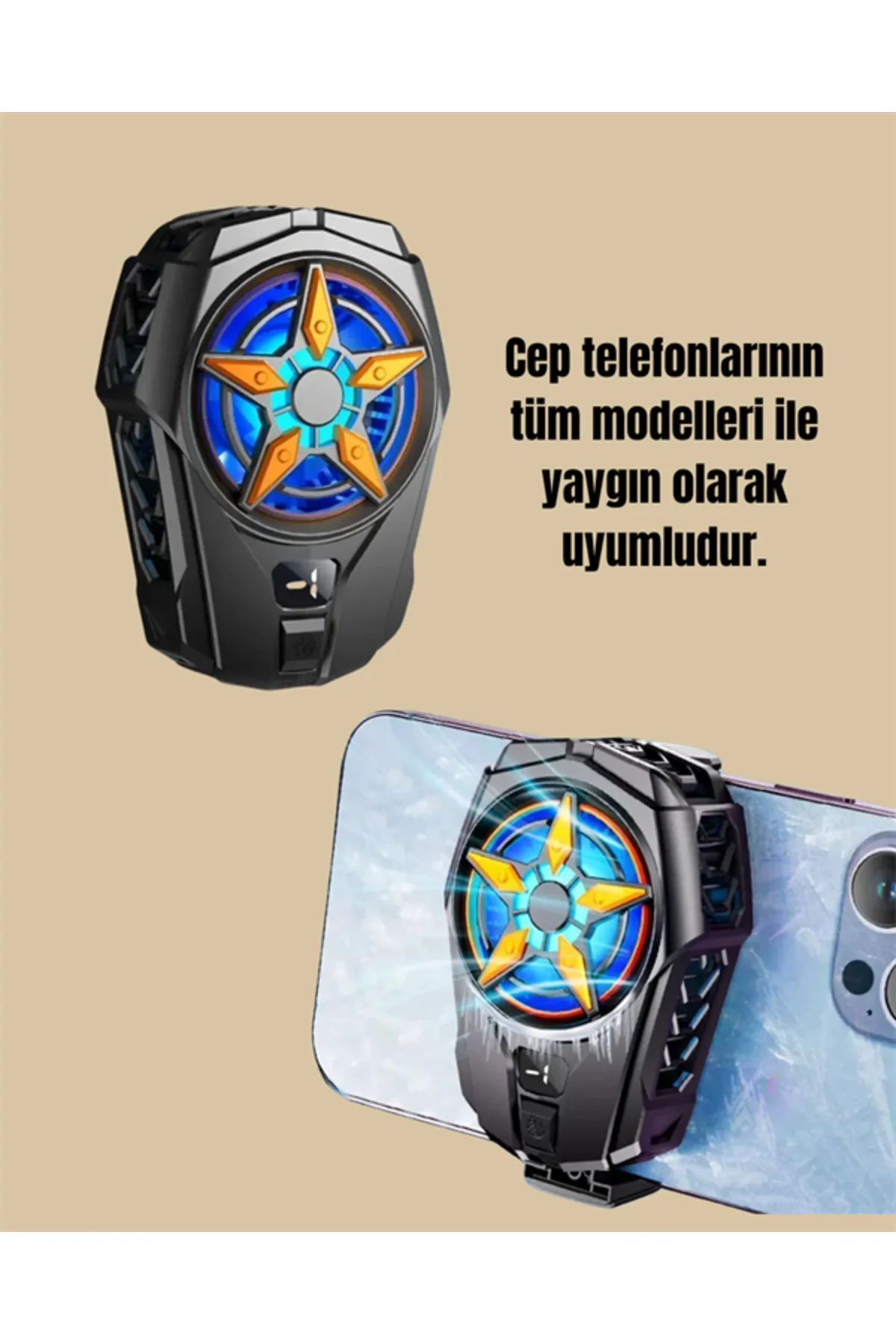 Ergonomik Telefon Soğutucu – 2 Hız Ayarı, Hafif ve Taşınabilir - 