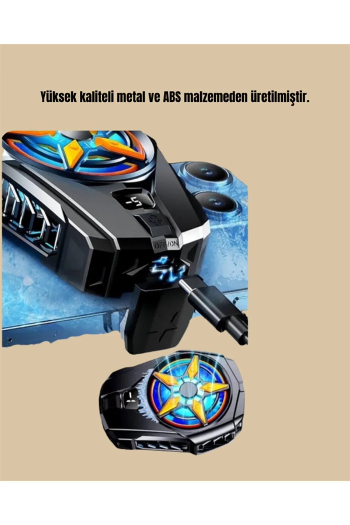 Ergonomik Telefon Soğutucu – 2 Hız Ayarı, Hafif ve Taşınabilir - 