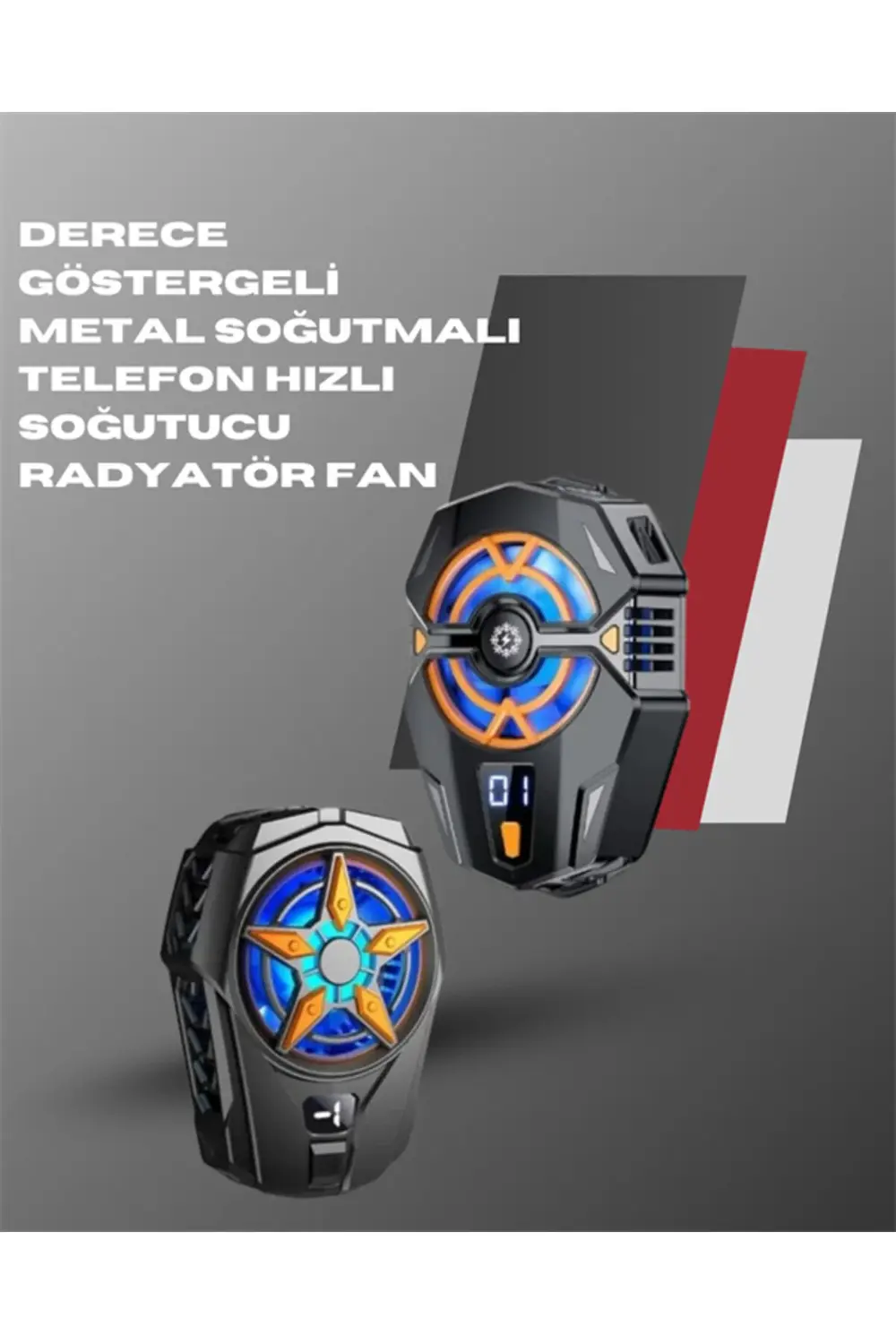 Ergonomik Telefon Soğutucu – 2 Hız Ayarı, Hafif ve Taşınabilir