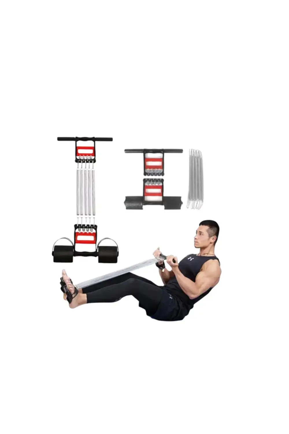 Ergonomik Tutma Yerli, Pedallı ve Ayarlanabilir Elastik Yaylı Spo