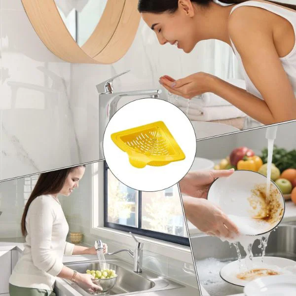 Ergonomik Üçgen Lavabo Süzgeci - Mutfak ve Banyo Düzenleyici