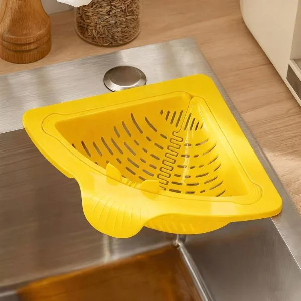 Ergonomik Üçgen Lavabo Süzgeci - Mutfak ve Banyo Düzenleyici