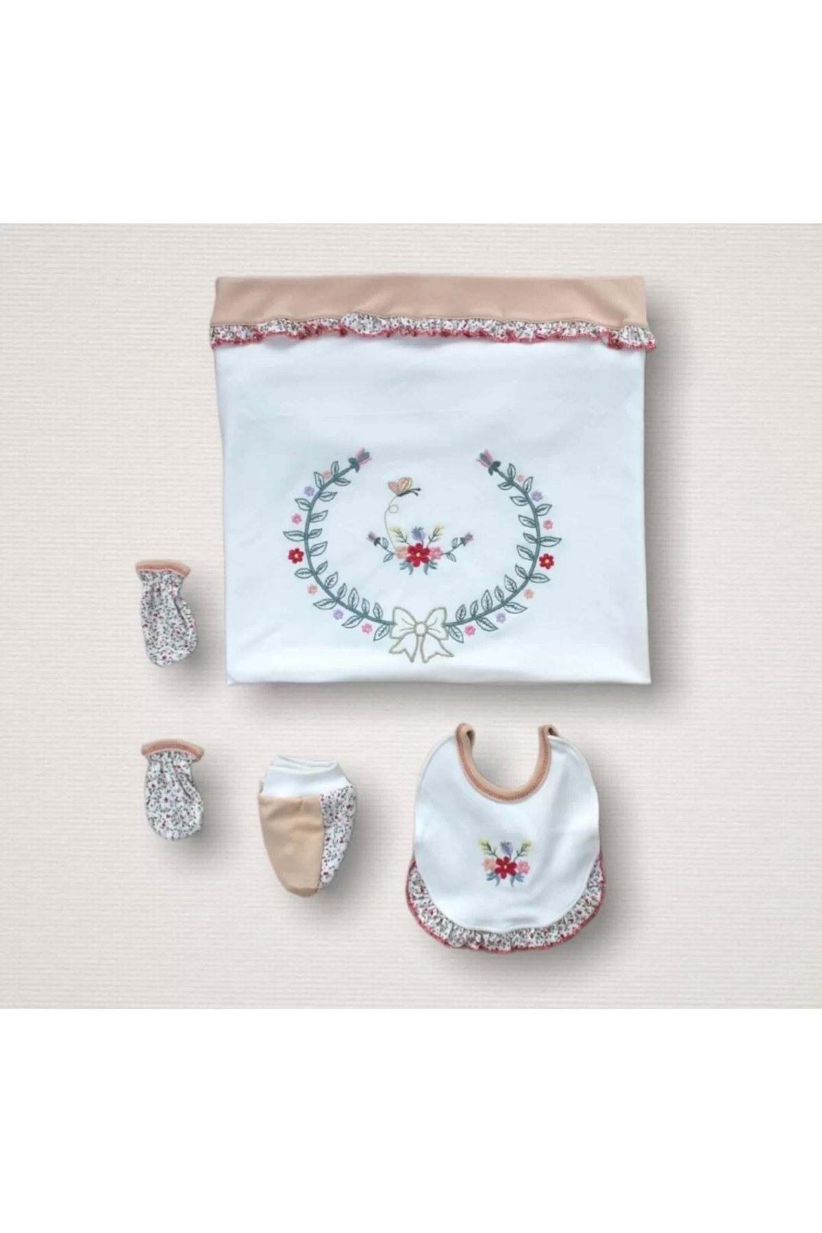 Babybird Erguvan Taç Nakişli Kiz Bebek 10Lu Zibin Takimi Hastane Çikişi Na