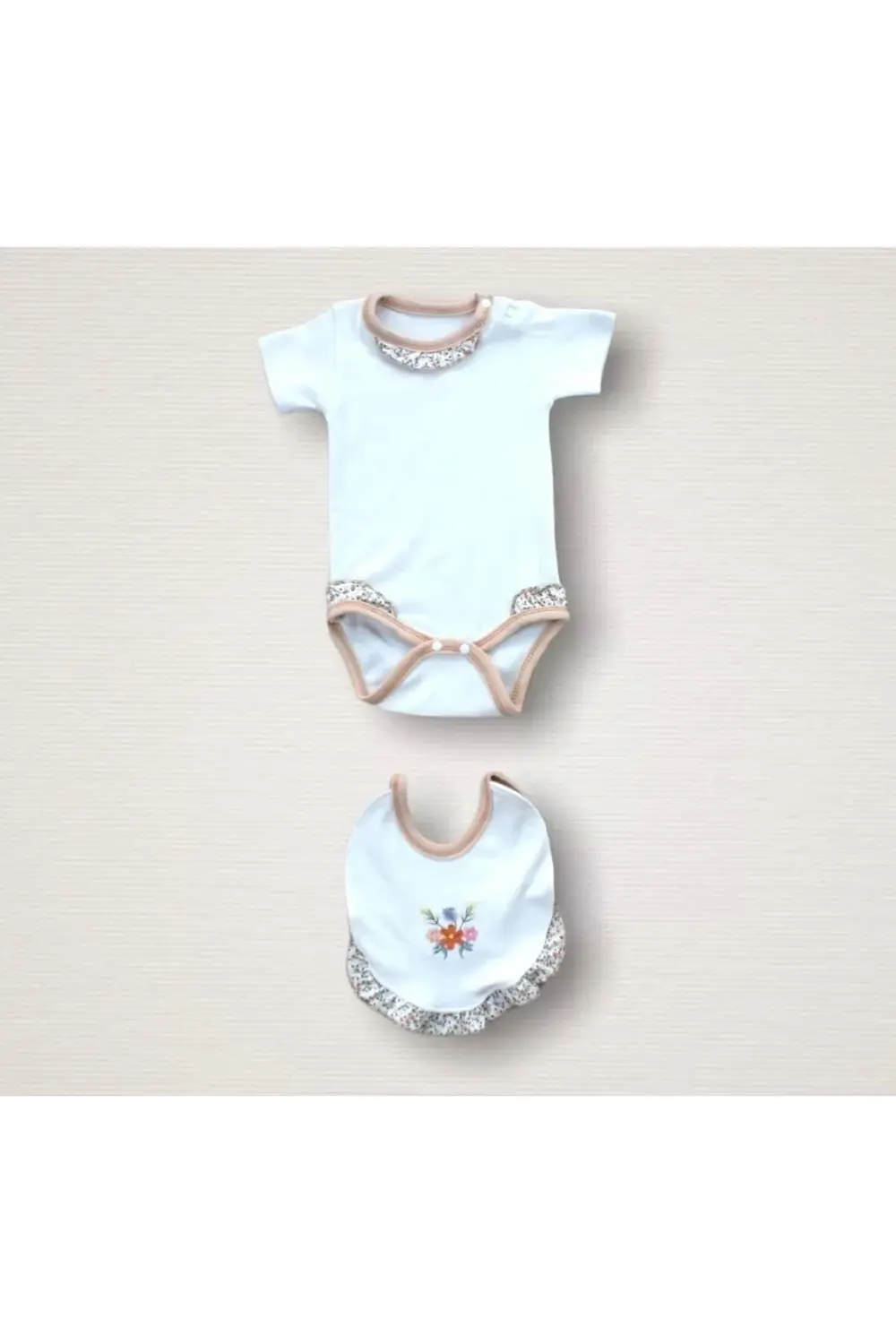 Erguvan Taç Nakışlı Kız Bebek 10lu Zıbın Takımı Hastane Çıkışı Tu