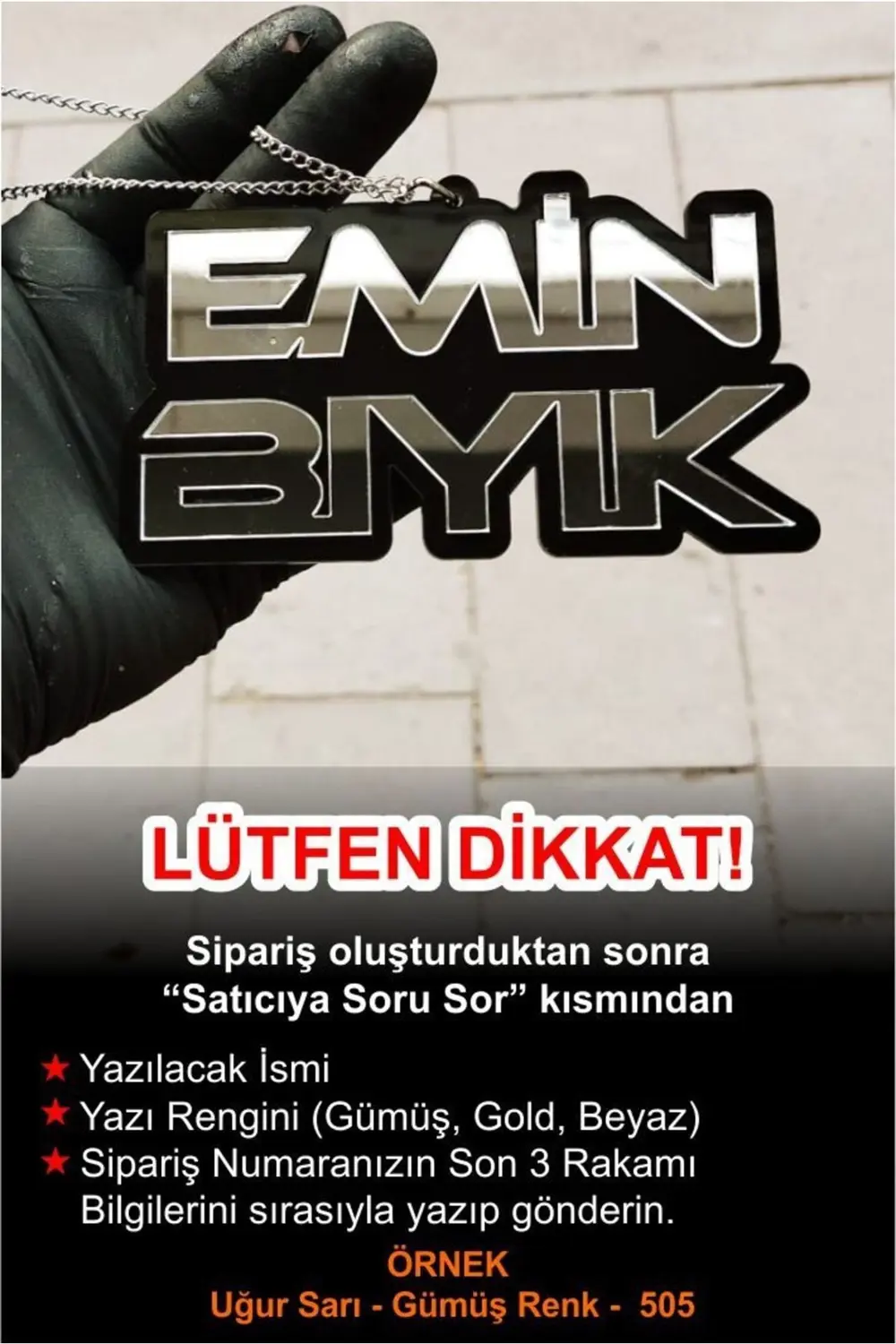 erhsp Ve Isme Özel Pleksi Dikiz Ayna Süsü trendy 995340