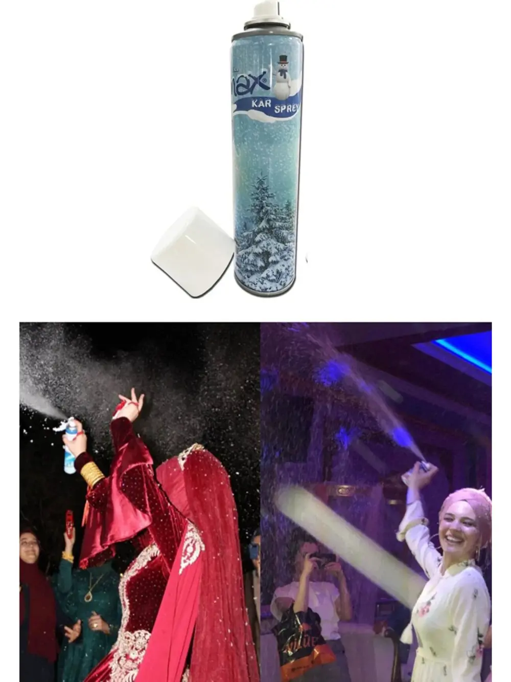 Eriyen Kar Spreyi Büyük Boy Kar Spreyi iz Yapmaz Leke Tutmaz 300 