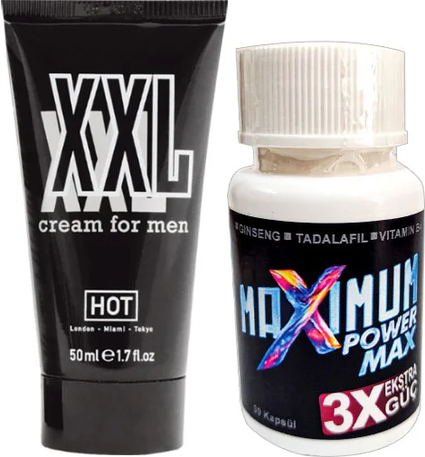 Erkeğe Hacimdestek Kremi 50 ml + 3x White Box Maximum 30 Lu Set Fiyatı, Yorumları ve Özellikleri