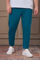 Erkek %100 Pamuk Kısa Paça Pantolon TURKUAZ