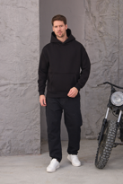 Erkek %100 Pamuk Kanguru Cep Şardonlu Kalın Kapüşonlu Sweatshirt Erkek %100 Pamuk Kanguru Cep Şardonlu Kalın Kapüşonlu Sweatshirt