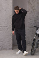 Erkek %100 Pamuk Kanguru Cep Şardonlu Kalın Kapüşonlu Sweatshirt Erkek %100 Pamuk Kanguru Cep Şardonlu Kalın Kapüşonlu Sweatshirt