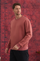 Erkek %100 Pamuk Oversize Bisiklet Yaka Basic 3 İplik Kumaş Şardo