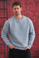 Erkek %100 Pamuk Oversize Bisiklet Yaka Basic 3 İplik Kumaş Şardo Erkek %100 Pamuk Oversize Bisiklet Yaka Basic 3 İplik Kumaş Şardo