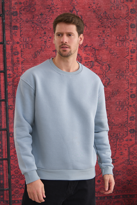 Erkek %100 Pamuk Oversize Bisiklet Yaka Basic 3 İplik Kumaş Şardo Erkek %100 Pamuk Oversize Bisiklet Yaka Basic 3 İplik Kumaş Şardo