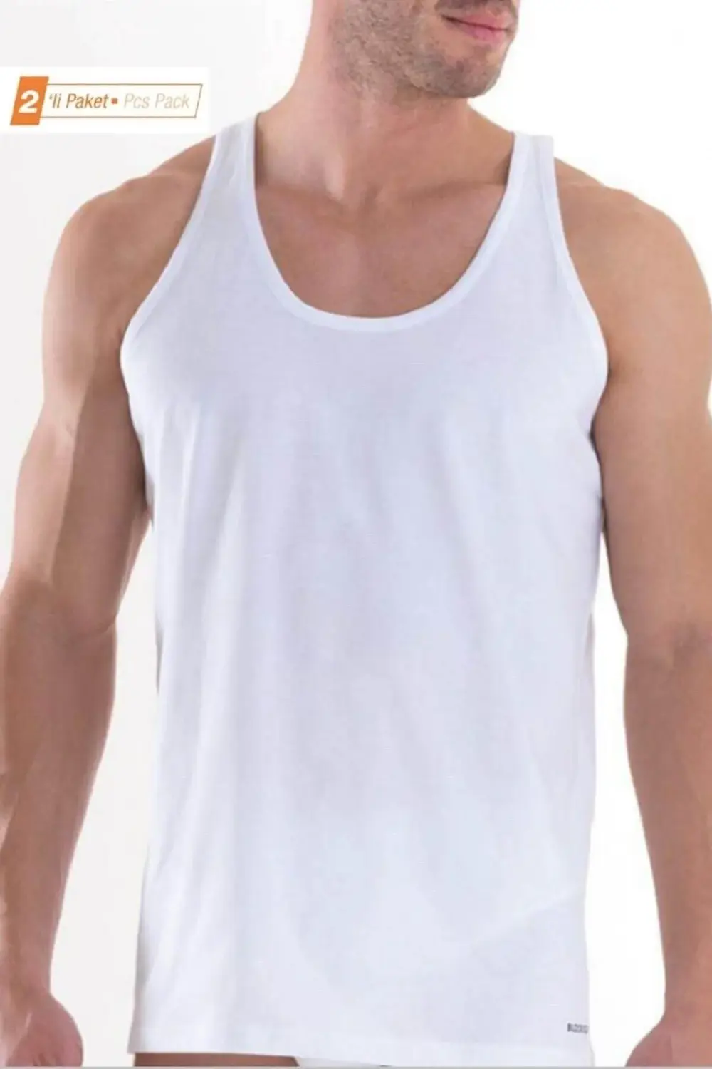 Erkek %100 Pamuklu 2'li Ekonomik Paket Atlet