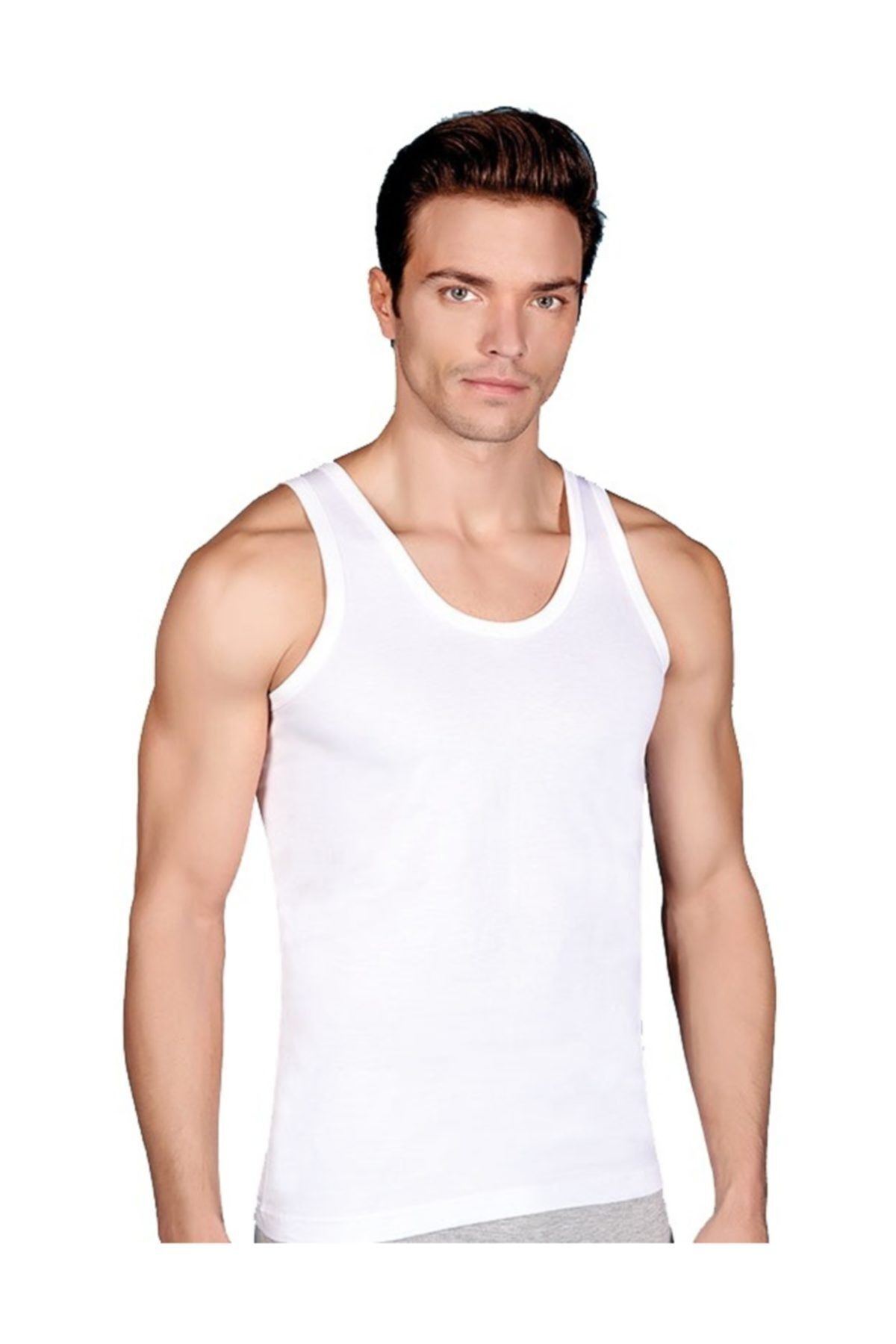 Erkek 12 Adet Siyah Renk Penye Atlet