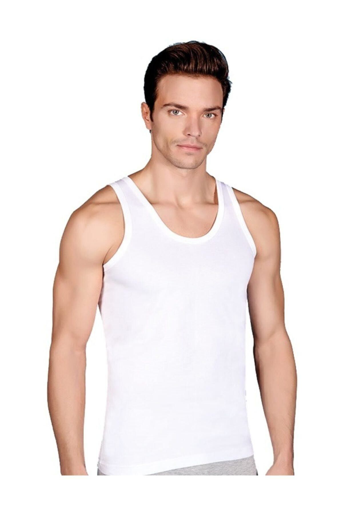 Erkek 3 Adet Siyah Renk Penye Atlet