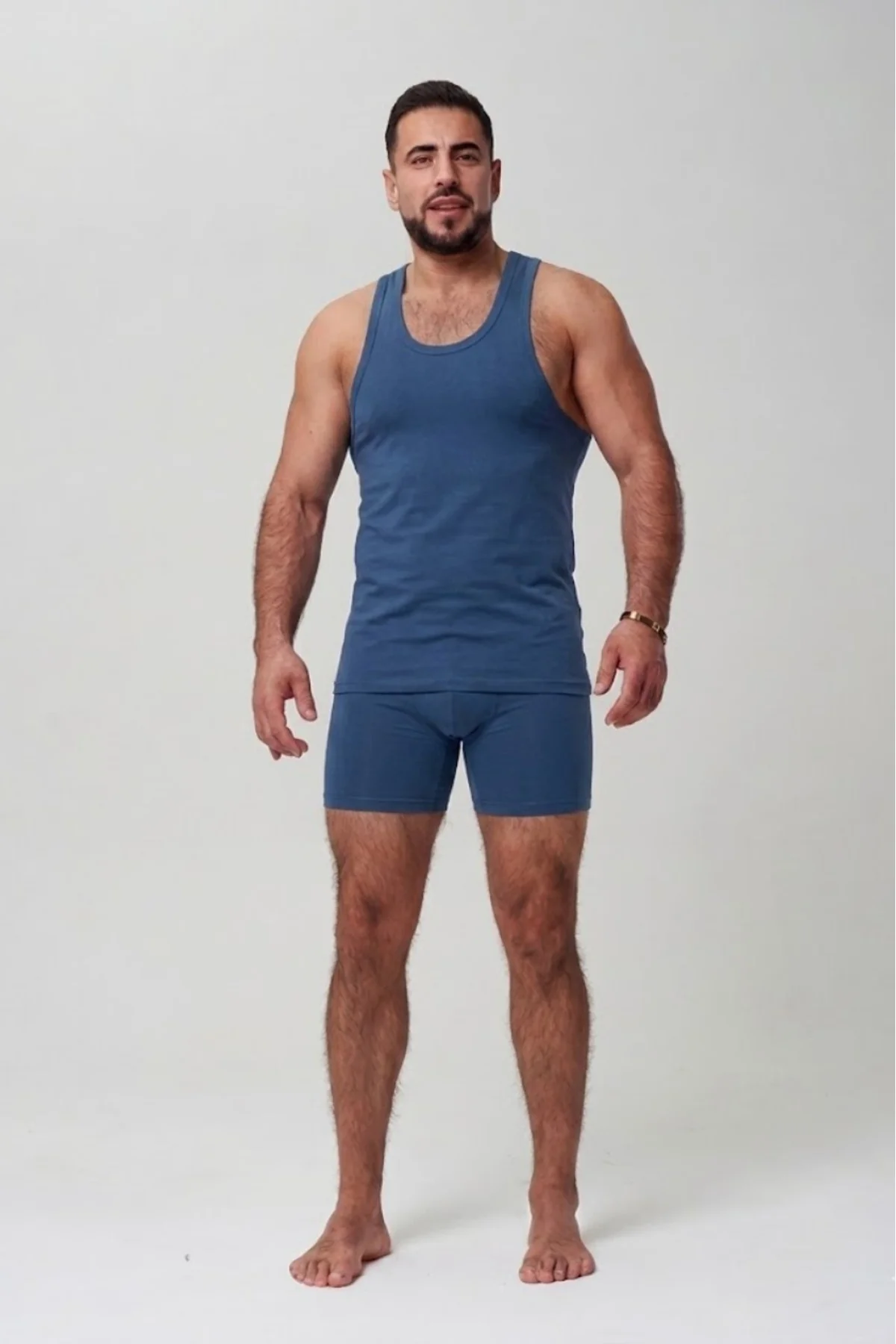 Erkek 3'lü Beyaz-Mavi-Lacivert Takım Özel Kutuda Uzun Kesim Boxer + Sporcu Atlet Erkek 3'lü Beyaz-Mavi-Lacivert Takım Özel Kutuda Uzun Kesim Boxer + Sporcu Atlet - Görsel 6