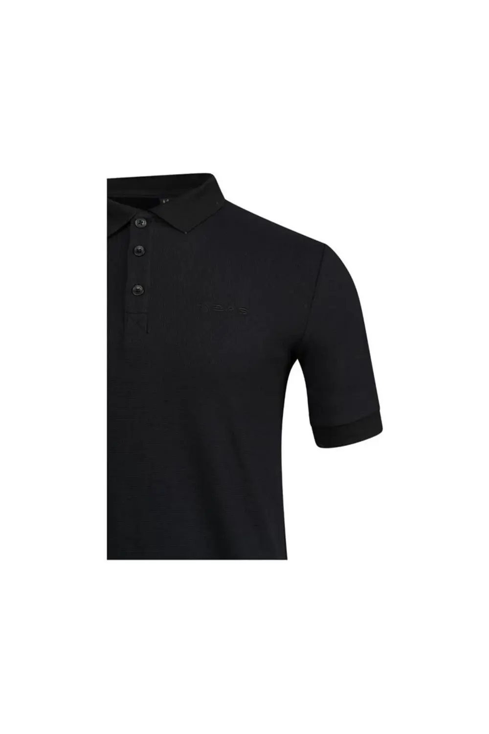 Erkek Aluna Polo Yaka T-shirt 2023alu Siyah