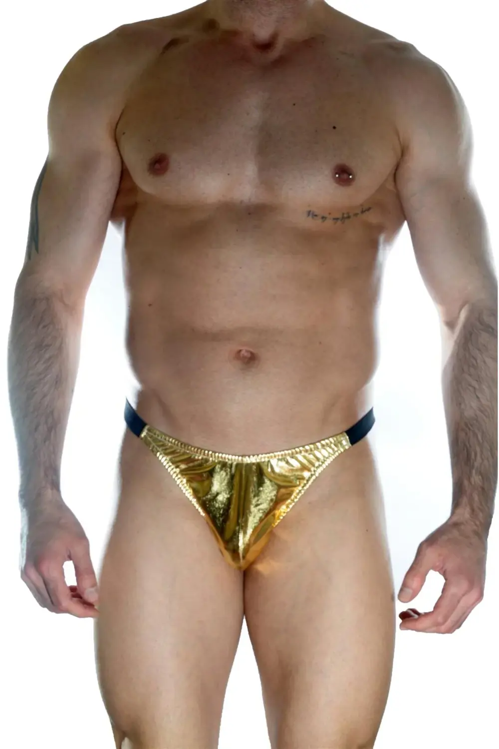 Erkek Arkası Büzgülü Gold Brazillian Slip