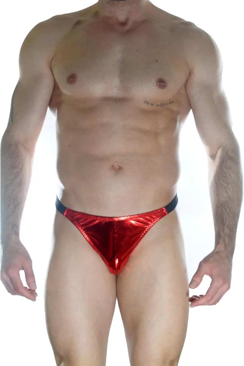 Erkek Arkası Büzgülü Kırmızı Brazillian Slip