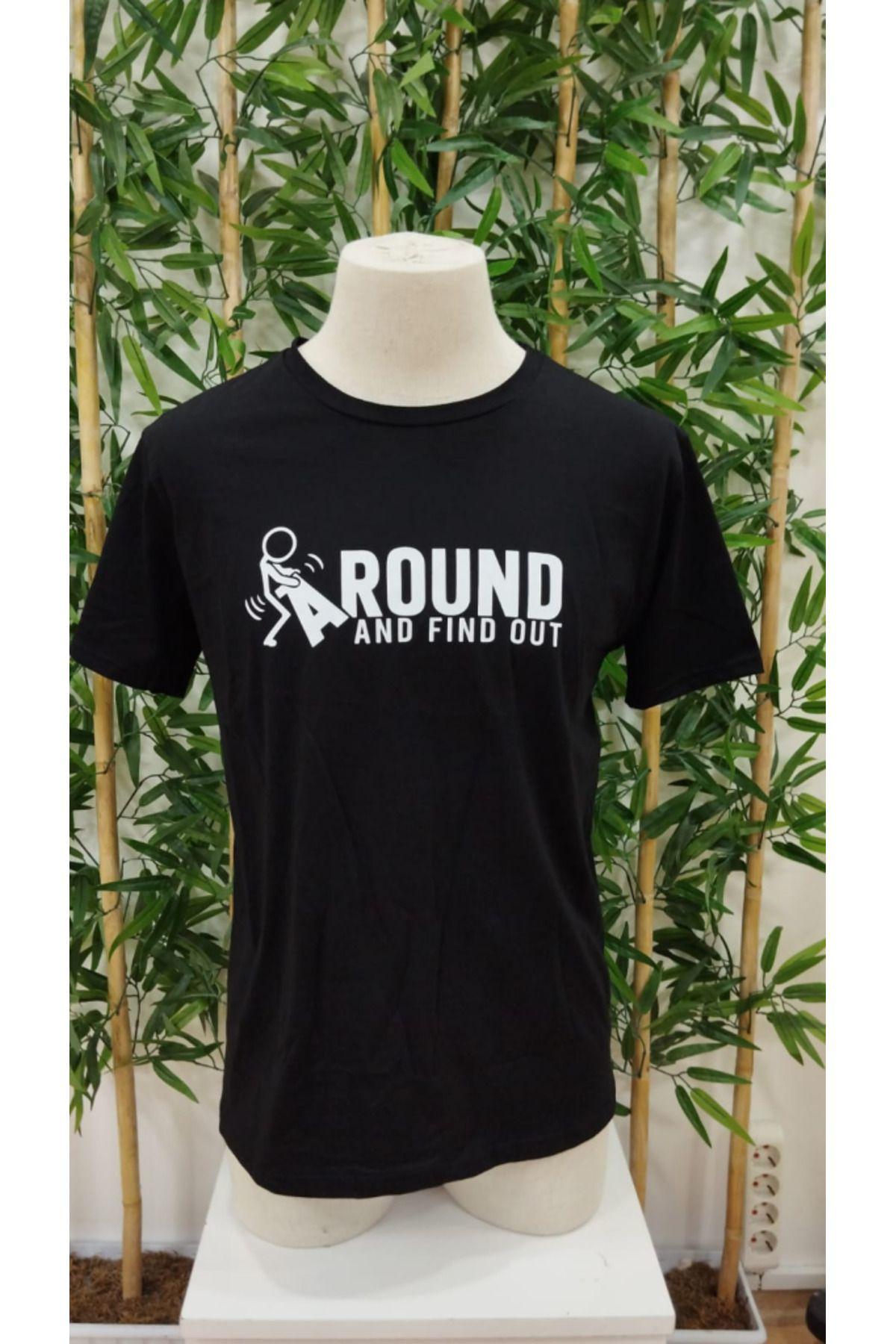 Erkek Around Baskılı Süprem T-shirt