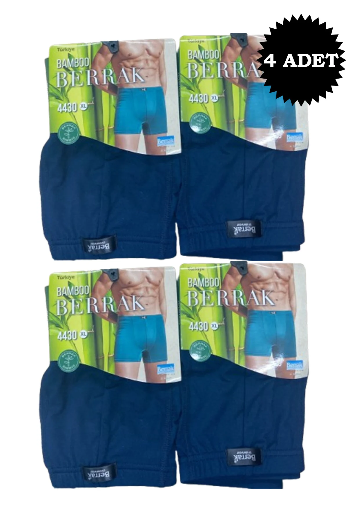 Erkek Bambu Boxer 4'lü
