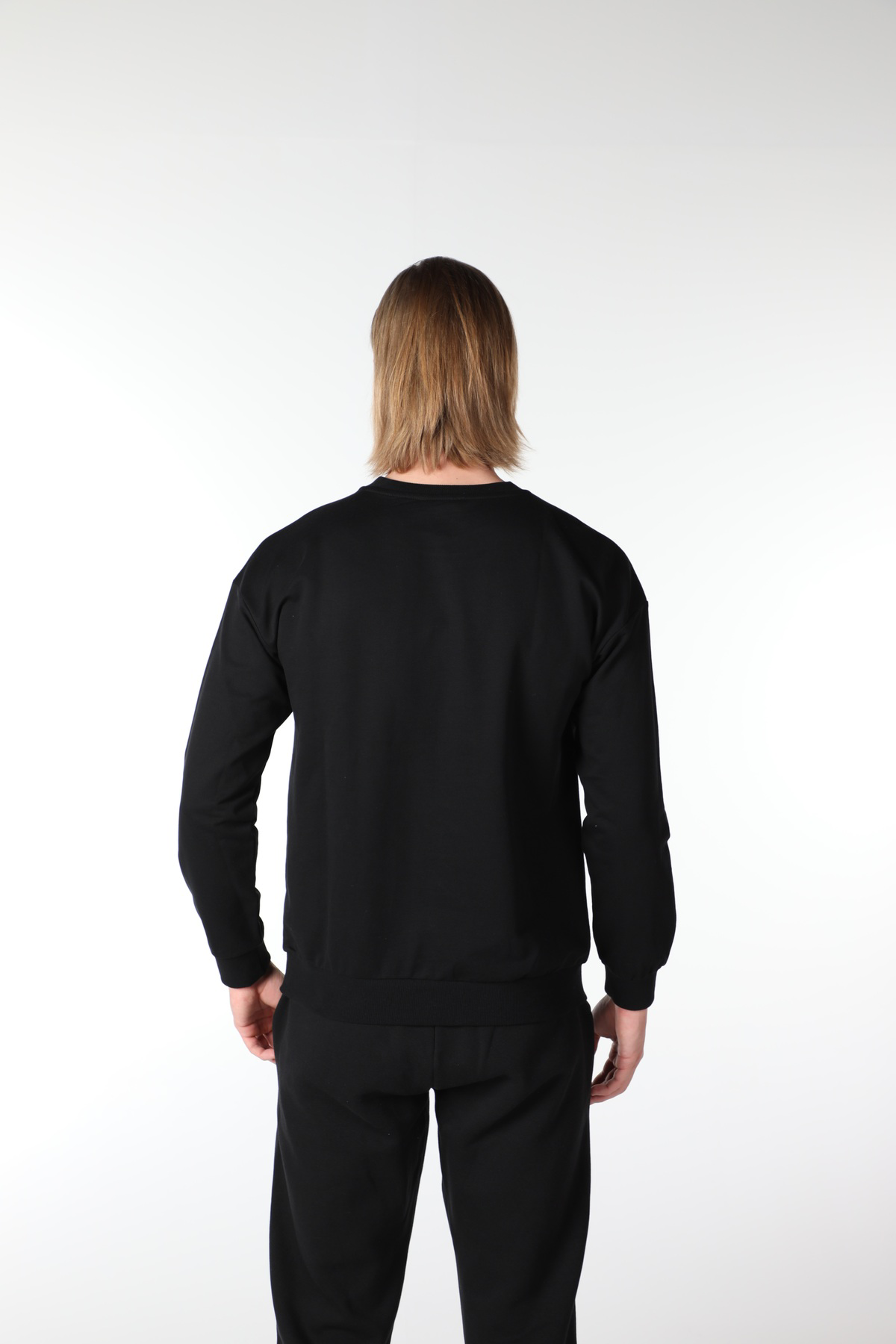 Defys Erkek Baskılı Sweat Siyah