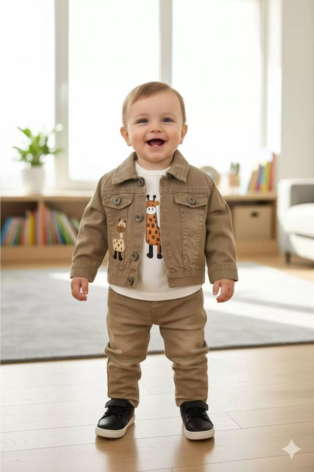 Erkek Bebek 6/12/18 Ay Ceket  Badi Ve Pantolon Takımı