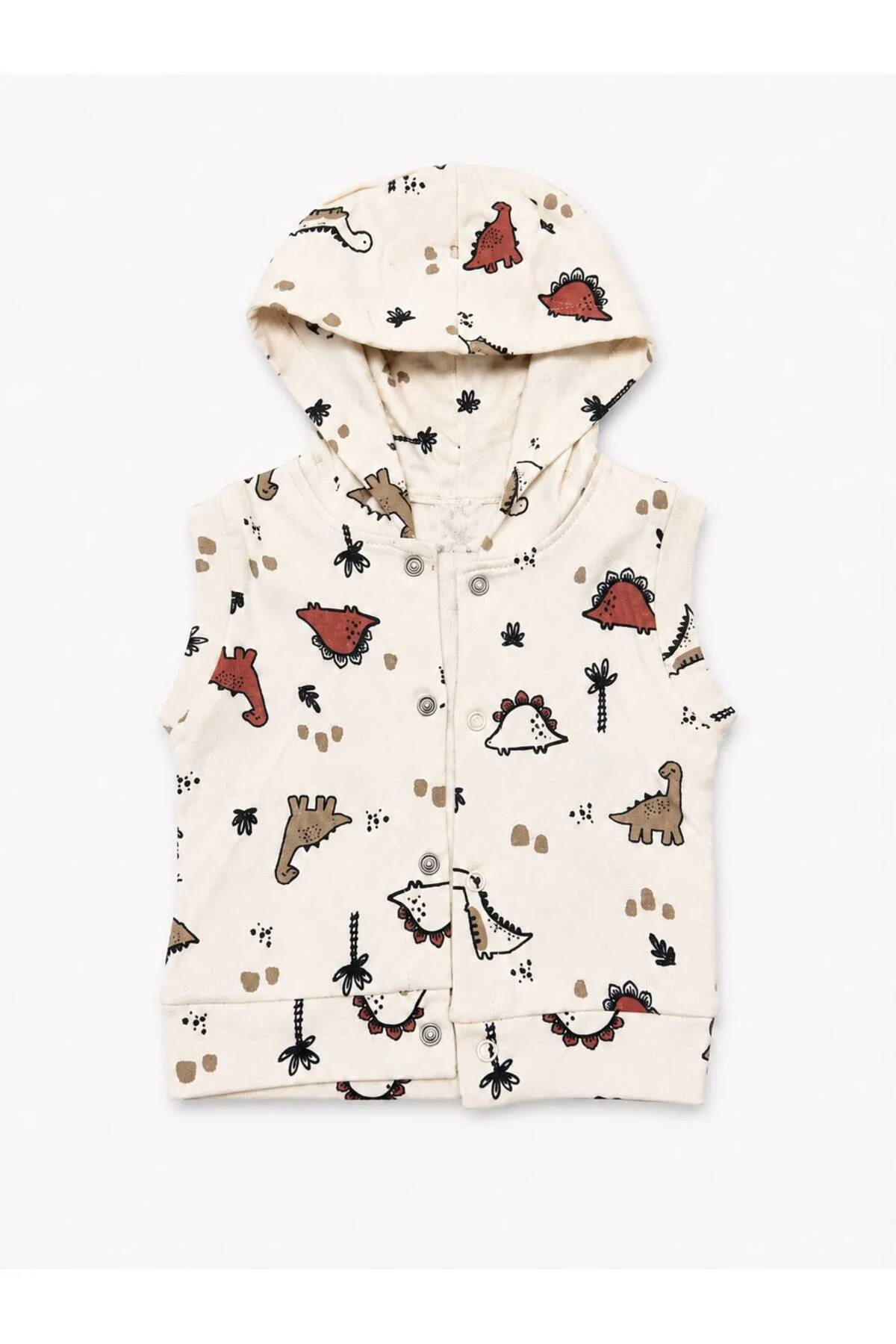 Erkek Bebek Dinozor Desenli Kapüşonlu Yelekli 3’lü Takım Fiyatı, Yorumları ve Özellikleri