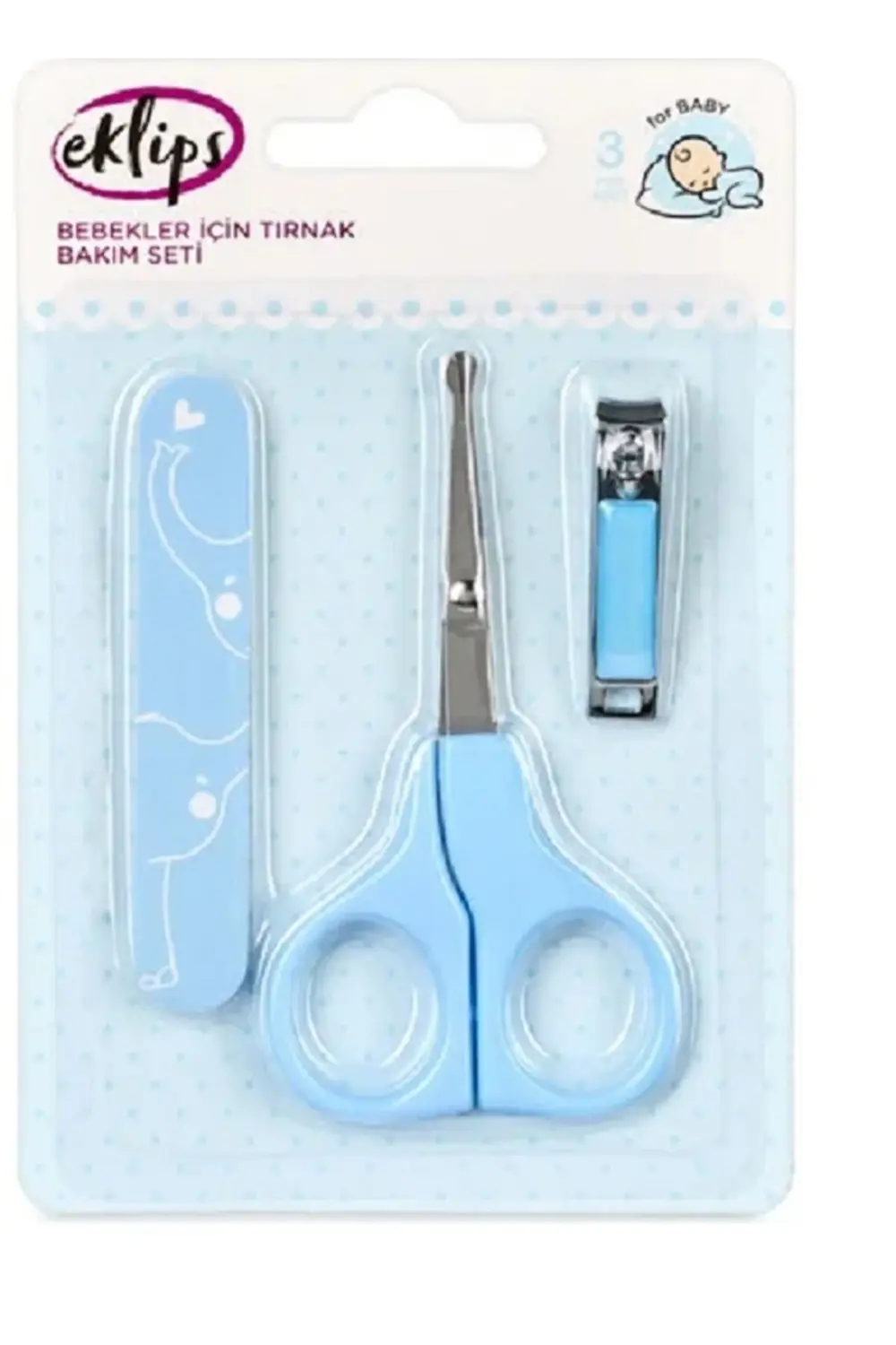 Erkek Bebek Tırnak Bakım Seti mavi