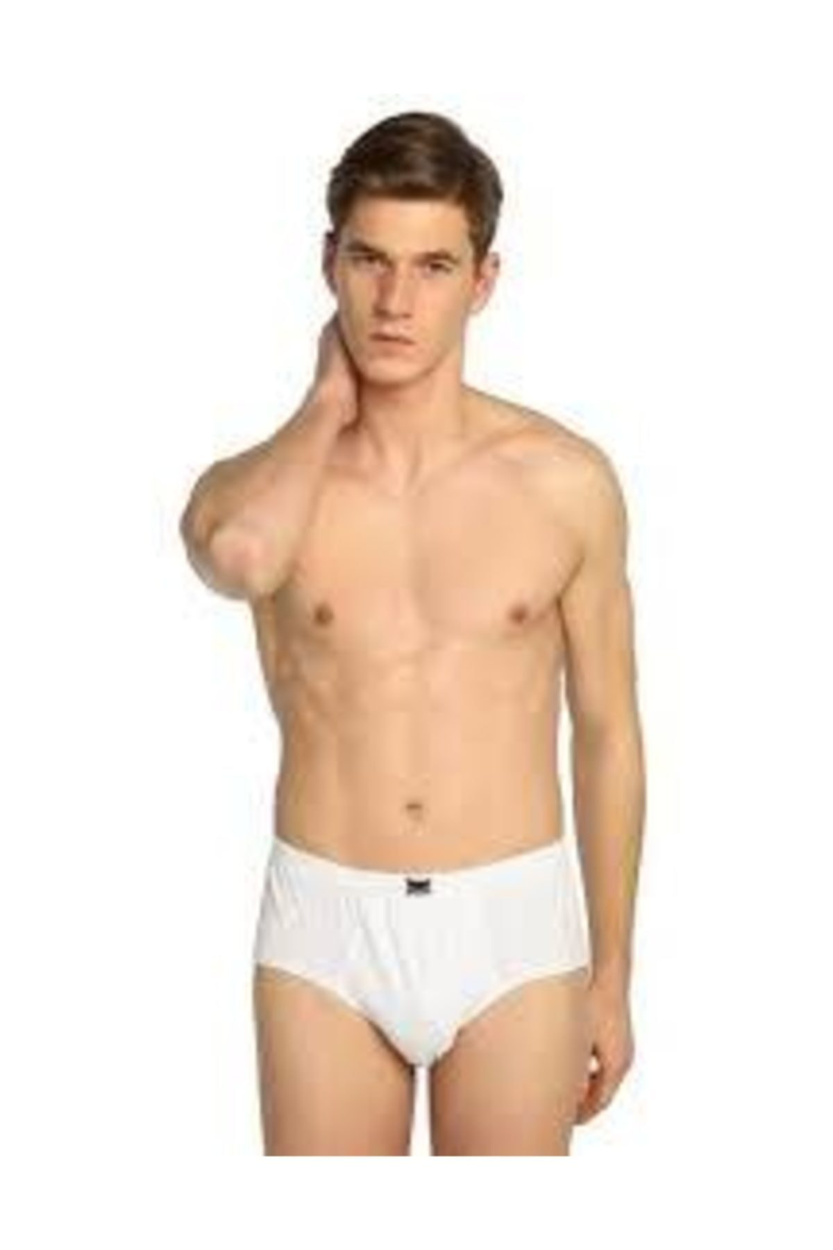 Tutku Erkek Beyaz 12'Li Paket Pamuk Slip