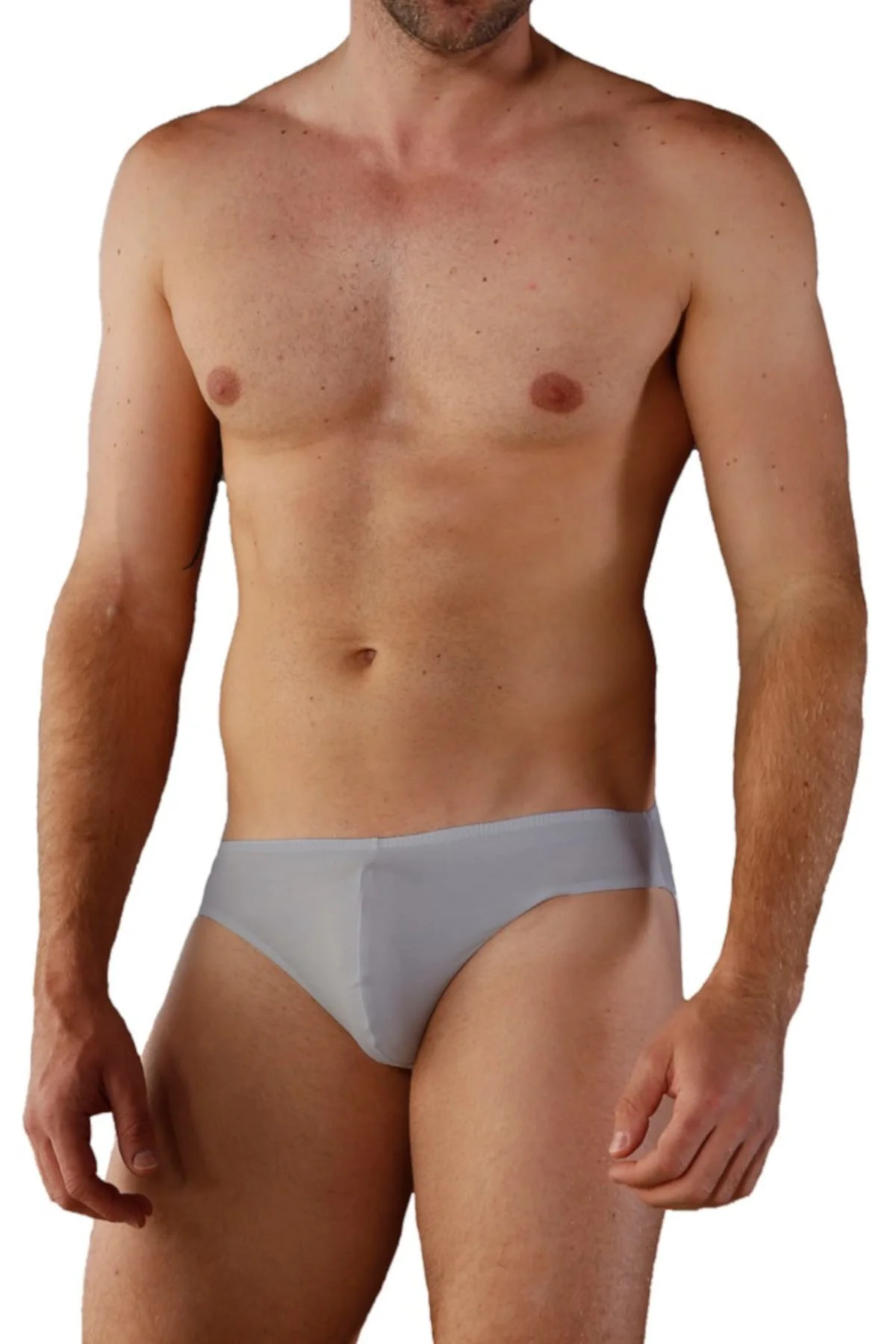 Erkek Gri 2'Li Paket Goldenbay Modal İnce Kenarlı Slip Külot