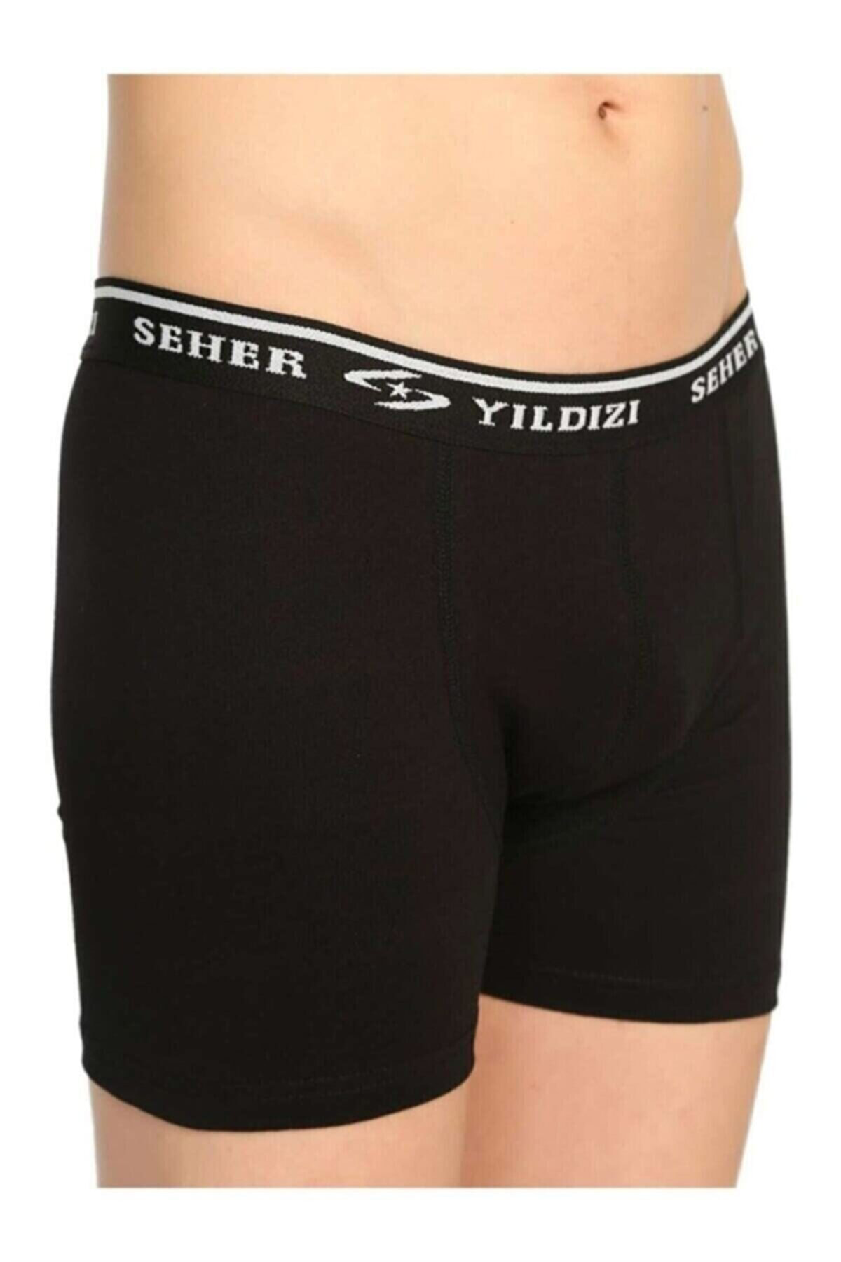 Erkek Beyaz 3'lü Paket Elastan Likralı Boxer