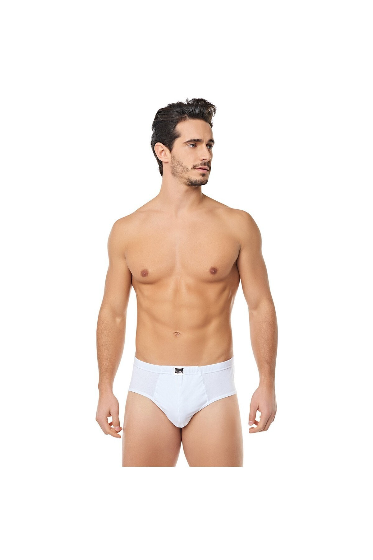 Tutku Erkek Beyaz 6'Lı %100 Pamuklu Slip Külot